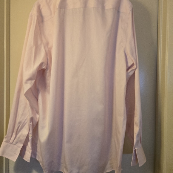 Michael Kors Pink Dress Shirt Lightweight Long Sleeve Size 34/35 - Picture 7 of 8